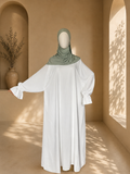 White Madina Abaya