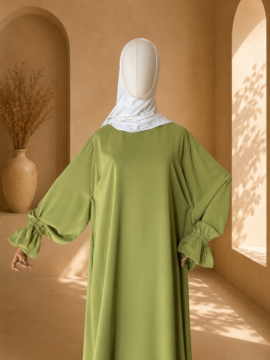 Olijfgroen Madina Abaya